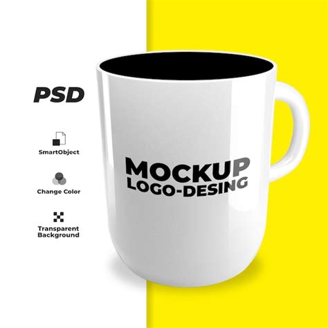 Premium Psd A Realistic White Mug To Place Your Design