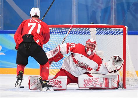 IIHF - Gallery: Switzerland vs Denmark - 2022 Olympic Men's Ice Hockey ...