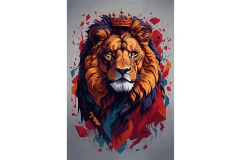 Lion Face Graphic By Mimishop Creative Fabrica