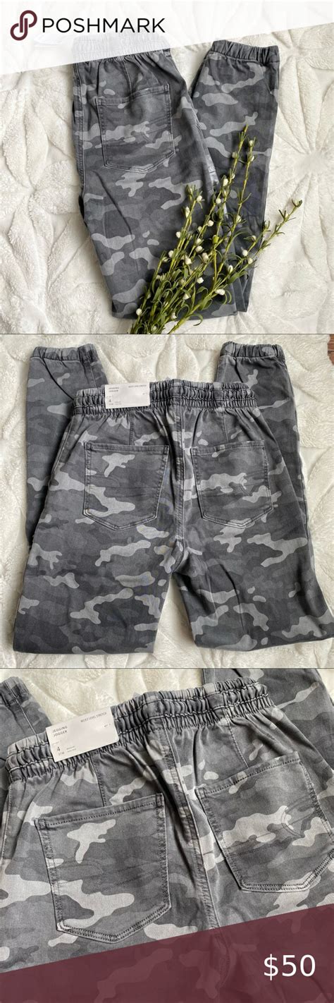 American Eagle Next Level Stretch Hi Rise Gray Camo Jegging Joggers