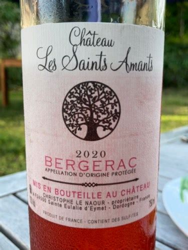 Château Les Saints Amants Bergerac Rosé Vivino US