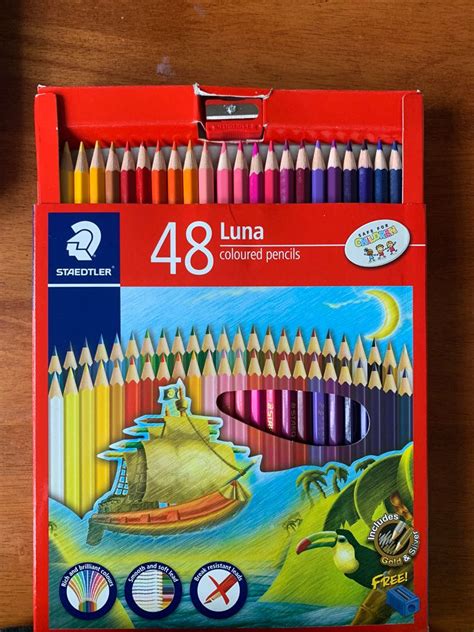 Staedtler Luna 48 coloured pencils, Hobbies & Toys, Stationery & Craft ...