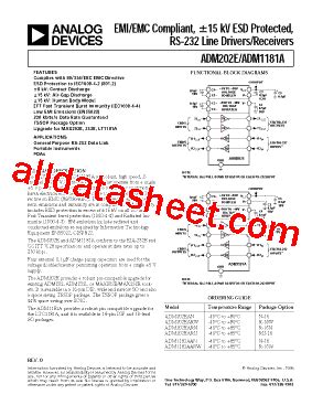 Adm E Datasheet Pdf Analog Devices