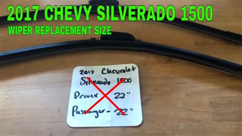 Chevy Silverado 1500 Wiper Blades