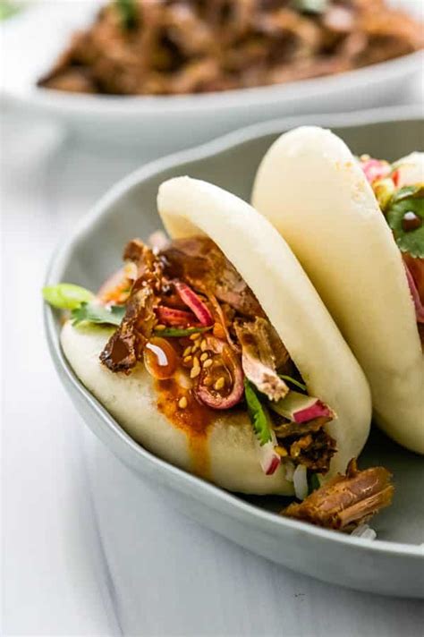 Tangy Asian BBQ Pulled Pork Buns Garlic Zest