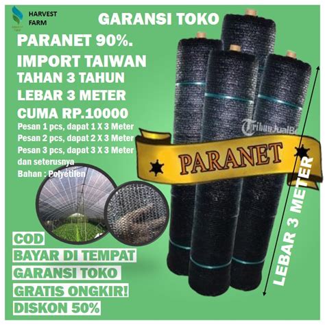 Jual Paranet Tanaman Jaring Paranet Murah Waring Peralatan Hidroponik