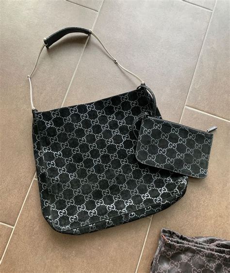 Original GUCCI Handtasche Wildleder Schwarz Kaufen Auf Ricardo