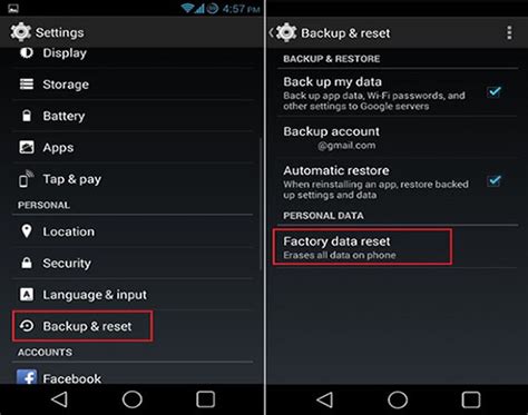 Top 2 Ways To Factory Reset Android Phone And Tablet