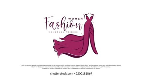 Fashion Logo Design Dress Fashion Premium Stock Vector (Royalty Free ...