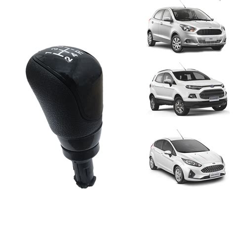 Manopla Cambio Ford Ka Ecosport New Fiesta Preto