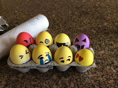 Emoji Easter Eggs So Fun To Make Emoji Easter Eggs Easter Eggs Eggs