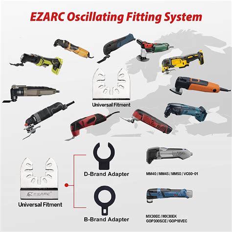 EZARC Oscillating Multitool Blades Titanium 2PCS Semi Circle Flush Cut