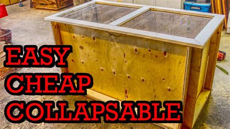 Diy Chicken Brooder A Cheap Easy Collapsable Chick House Youtube