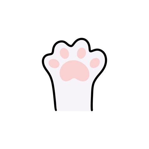 Cute Pink Cat Paw Png