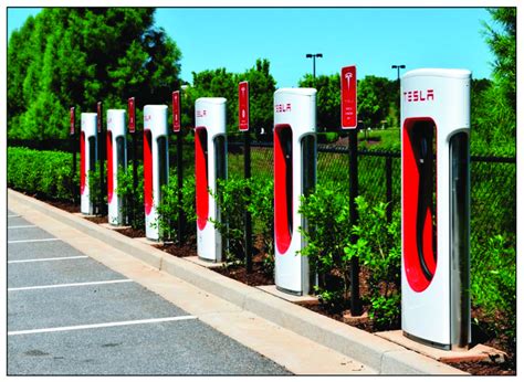 A Snapshot From A Tesla Supercharging Station A Copyright Free Photo