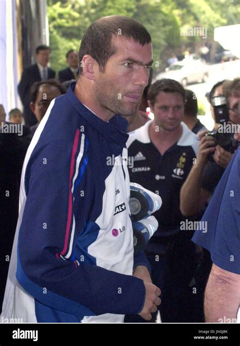 SEOUL South Korea France Midfielder Zinedine Zidane Is Photographed