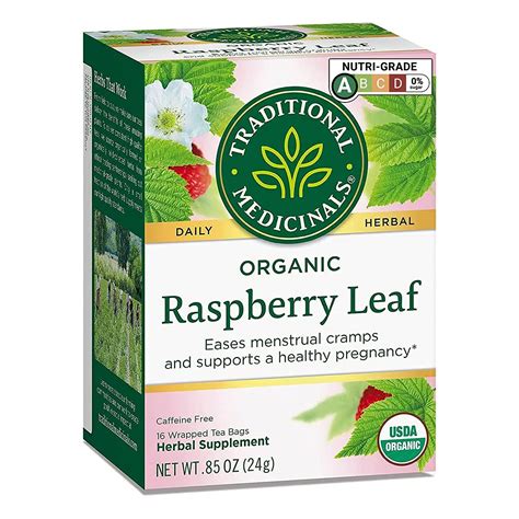 Traditional Medicinals Raspberry Leaf Herb Tea Z G Bags