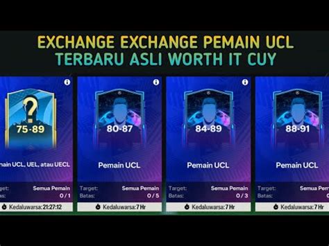 Gas Exchange Exchange Pemain Ucl Ea Sport Fc Mobile Youtube