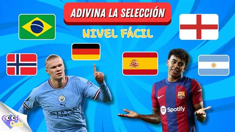 ADIVINA LA SELECCIÓN DEL JUGADOR NIVEL FÁCIL ADIVINA EL PAÍS