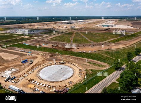 Marshall, Michigan - Construction of Ford's electric vehicle battery ...