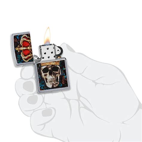 Zippo Skull King Design Rolling Papers Supplies GoSensi