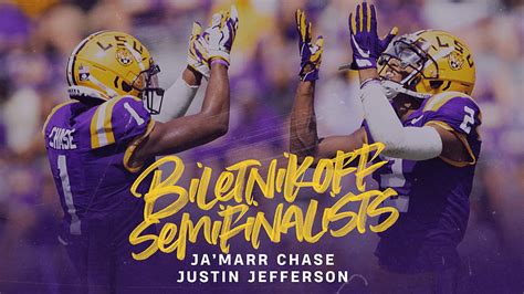 Lsu Wide Receivers Ja Marr Chase And Justin Jefferson Named Jamarr