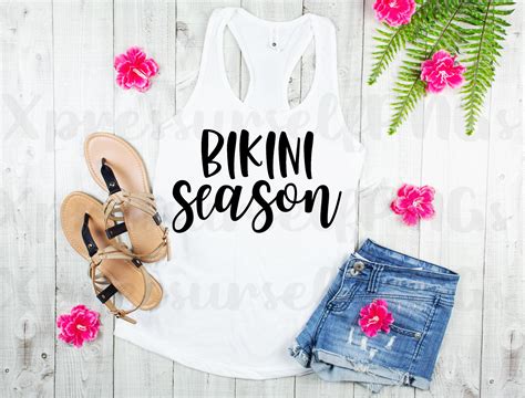 Bikini Season Svg Bikini Svg File For Cricut Beach T Shirt Etsy