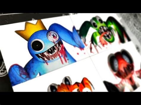 Drawing Rainbow Friends In Poppy Playtime Game Roblox Jumpscare Youtube