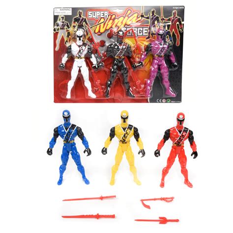 Wondertech All About Action 85 Super Ninja Action Figure 3 Pieces