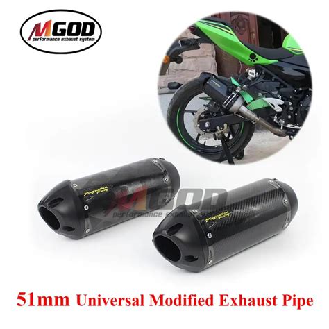 51mm Universal Modified Motorcycle Exhaust Pipe Cnc Escape Moto For Usa Two Brother Ninja Z900