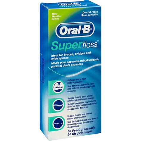 Oral B Superfloss Dental Floss Mint 50 S London Drugs