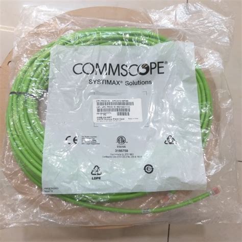 Jual Systimax Commscope Patch Cord Cat Warna Hijau Meter Feet