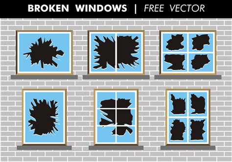 Broken Windows Free Vector 115776 Vector Art at Vecteezy