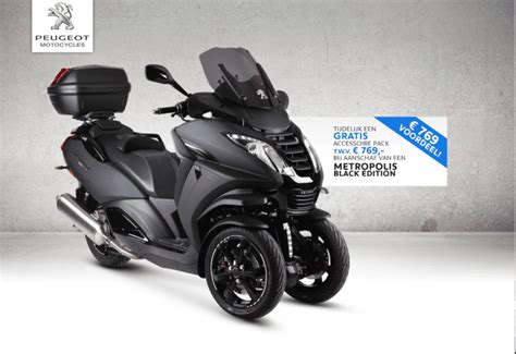 Peugeot Metropolis Black Edition Met Veel Voordeel Scooter Bikexpress