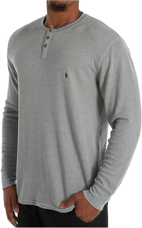 Polo Ralph Lauren Waffle Long Sleeve Henley At Amazon Mens Clothing Store