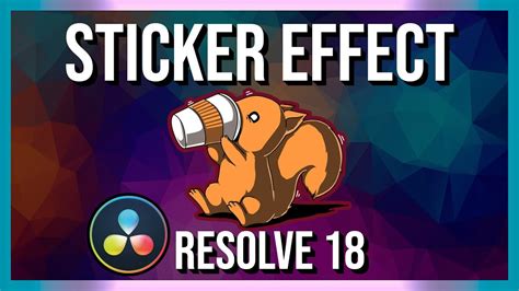 Sticker Border Any Color Outline Effect Davinci Resolve Fusion