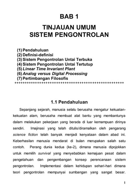 Bab Tinjauan Umum Sistem Pengontrolan Pdf