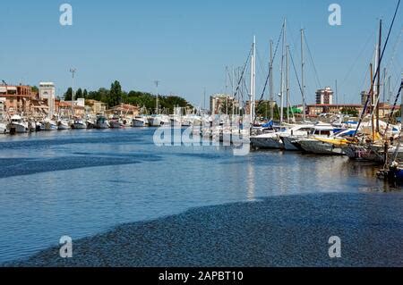 Italy Emilia Romagna Porto Garibaldi Prov Ferrara Port Stock