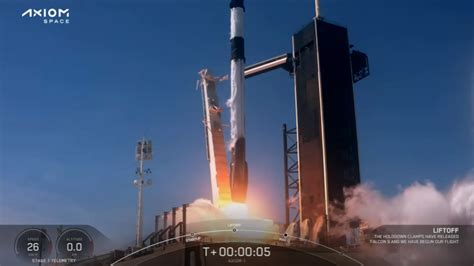 Despega con éxito la misión Ax 1 SpaceX lanza su primera misión