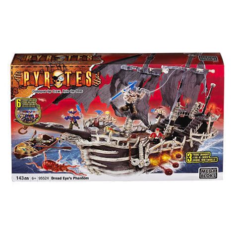 Mega Bloks Pyrates Dread Eyes Phantom Set 95524 Ship W 6