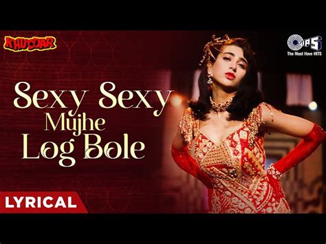 Sexy Sexy Mujhe Log Bole Lyrical Khuddar Karishma Kapoor Alisha