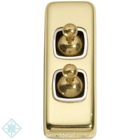 Double Architrave Flat Plate Toggle Switches W Mm Finishes