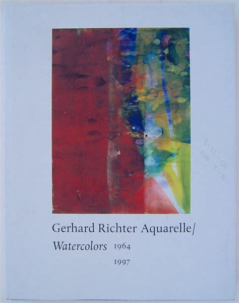 Gerhard Richter Watercolors 1964 1997 By Richter Gerhard Schwarz