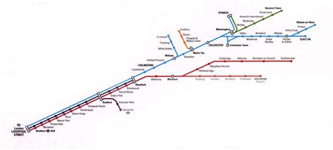 East Anglia - Abellio, NatEx, One & Gt Eastern train / rail maps