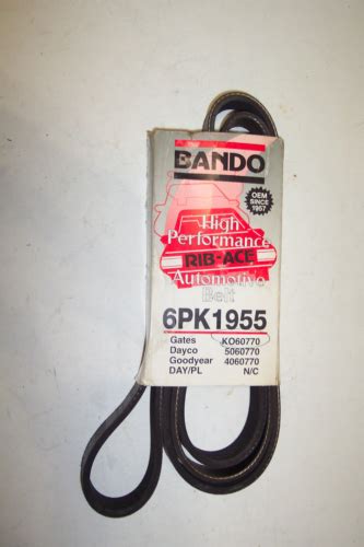 Bando Rib Ace High Performance Serpentine Drive Belt 6pk1955 Made In The Usa Ebay