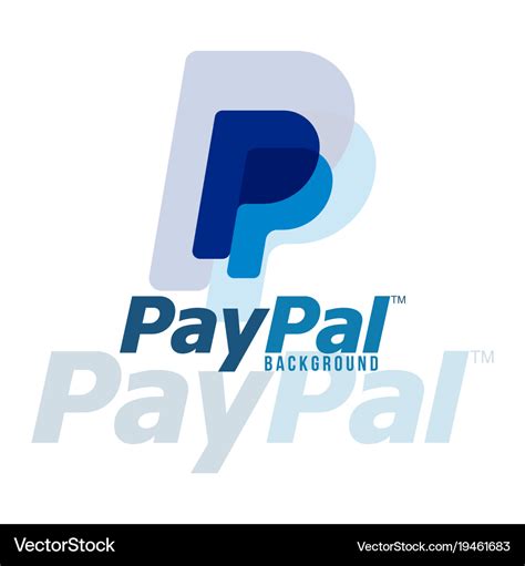 Paypal logo background image Royalty Free Vector Image