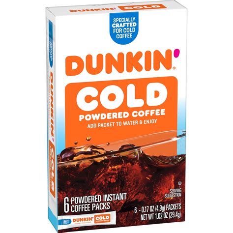 Powdered Instant Iced Coffee Packets Dunkin® Coffee