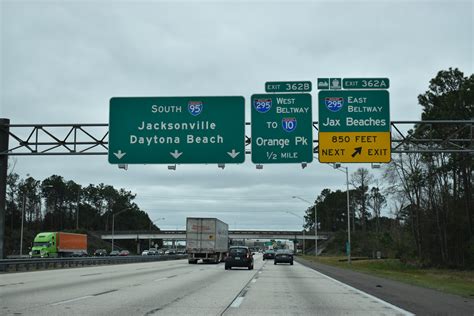 Interstate 95 South Georgia To Downtown Jacksonville Aaroads Florida