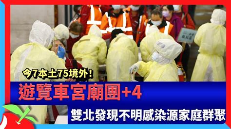 今7本土75境外！遊覽車宮廟團4 雙北發現不明感染源家庭群聚 台灣新聞 Taiwan 蘋果新聞網 Youtube