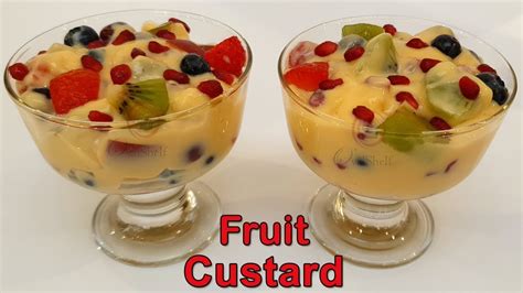 Fruit Custard Recipe Making Delicious Fruit Custard Desert Custard